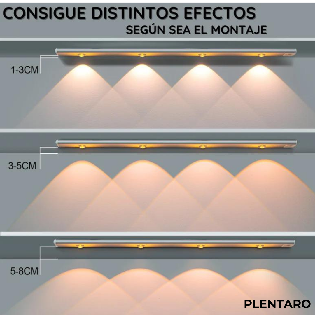 Luz LED con Sensor de Movimiento Recargable - 60CM